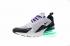 Nike Air Max 270 fehér fekete lila zöld alkalmi cipőt AH8050-103