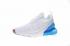 Nike Air Max 270 White Photo Blue Mesh Running AQ7982-100