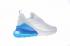 Sepatu Lari Nike Air Max 270 White Photo Blue Mesh AQ7982-100