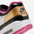 Nike Air Max 1 大鋼琴白色黑色金屬金色粉紅 Rise HJ3966-110