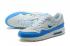 Nike Air Max 1 Master Running zapatos para hombre gris claro azul blanco 875844