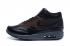 Nike Air Max 1 Mid Deluxe QS Czarne Barkroot Brązowe Sneakerboots 726411-002