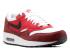 Nike Air Max 1 Essential, University Rot, Schwarz, Weiß 537383-116