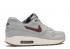 Nike Air Max 1 Essential Wolf Grijs Gum Med Bruin Team Wit Rood 537383-027