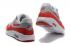 Nike Air Max 1 Ultra Essential Gris Rouge Blanc Hommes Chaussures de Course OG 819476-006