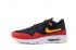 tênis Nike Air Max 1 Ultra Flyknit masculino preto vermelho laranja 843384-013