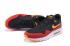 tênis Nike Air Max 1 Ultra Flyknit masculino preto vermelho laranja 843384-013