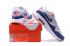 Nike Air Max 1 Ultra Flyknit Chaussures de course pour hommes Bleu marine Gris Rouge Blanc 843384-009