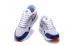 Sepatu Lari Pria Nike Air Max 1 Ultra Flyknit Navy Biru Abu-abu Merah Putih 843384-009