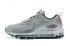 Nike Air Max 90+97 Zapatos para correr Unisex Gris Plata Rojo