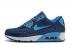 Nike Air Max 90 DMB QS Check In Running Liftstyle รองเท้า Dark Blue Jade 813152-618