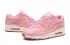 Sepatu Lari Wanita Pola Matte Rumput Merah Muda Klasik Nike Air Max 90 443817-600