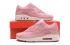 Sepatu Lari Wanita Pola Matte Rumput Merah Muda Klasik Nike Air Max 90 443817-600