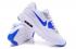 Nike Air Max 90 Fireflies Glow Men Running Shoes White Royal Blue 819474-700