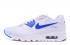Sepatu Lari Pria Nike Air Max 90 Fireflies Glow Putih Royal Blue 819474-700