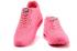 Nike Air Max 90 Hyperfuse QS Zapatos de mujer Todo Rosa Rojo 4 de julio Día de la Independencia 613841-666