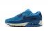 Nike Air Max 90 Leather LTHR Brigade Blue Armony Navy Sneakers Туфли 768887-401