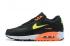 Sepatu Lari Nike Air Max 90 Hitam Oranye Hijau Baru 2020 CV9643-001