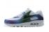 2020 ใหม่ Nike Air Max 90 Bubble Pack Blue Summit รองเท้าวิ่งสีขาว CT5066-100