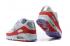 2020 Nouveau Nike Air Max 90 Essential Blanc Rouge Violet Gris Chaussures de course CU3005-106