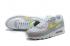 2020 ใหม่ Nike Air Max 90 Lemon Venom รองเท้าวิ่งสีขาวสีเทา CW2650-100