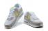 2020 нови маратонки за бягане Nike Air Max 90 Lemon Venom White Grey CW2650-100