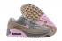 2020 New Nike Air Max 90 Vast Grey Wolf Grey Pink Running Shoes CW7483-001