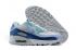 2020 New Nike Air Max 90 White Blue Hyper Jade Running Shoes CT3623-400