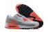 2020 nowe buty do biegania Nike Air Max 90 białe hiper pomarańczowe szare CT4352-103