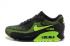 Nike Air Max 90 mustat vihreät juoksukengät