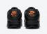 Nike Air Max 90 Black Orange Metallic Silver Shoes DJ6881-001