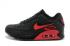 Nike Air Max 90 Negro Rojo Zapatos para correr