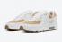 Nike Air Max 90 粗麻佈白色淺膠棕色鞋 DD9678-100