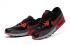 Nike Air Max 90 Essential Black Red Grey Running Shoes Womens 616730-020