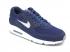 Nike Air Max 90 Essential Midnight Navy מטאלי כסף לבן 537384-411