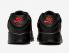 Nike Air Max 90 GS Triple Swooshes Czarny Czerwony Smoke Grey DX9272-001
