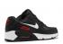 Nike Air Max 90 Gs Bred Universiteit Grijs Donker Zwart Rook Wit Rood DH4349-001