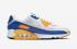 Nike Air Max 90 Knicks White Blue Yellow Кроссовки CT4352-101