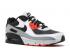 Nike Air Max 90 Deri Gs Beyaz Çim Turuncu Benekli Siyah Akuamarin CD6864-110,ayakkabı,spor ayakkabı