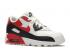 Nike Air Max 90 Leather Ps Blanco Dusted Clay Negro University Rojo 833414-107