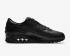 Nike Air Max 90 lederen drievoudige zwarte hardloopschoenen CZ5594-001
