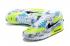 Nike Air Max 90 SE Worldwide Pack 跑鞋白色螢光綠藍黑 QA1342-107