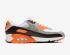 Nike Air Max 90 Total Orange Light Smoke Abu-abu Putih CW5458-101