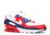 Nike Air Max 90 Usa Wit Universiteit Rood Obsidian CW5456-100