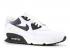 Nike Air Max 90 Bianche Nere Argento Metallico 325018-103