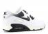 Nike Air Max 90 Bianche Nere Argento Metallico 325018-103