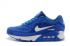 Nike Air Max 90 Blanco Azul Oscuro Zapatos
