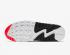 Nike Dames Air Max 90 Brushstroke Wit Laser Oranje Concord Zwart CZ7937-100