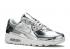 Nike Damen Air Max 90 Metallic Pack Chrome Platinum Silver Pure CQ6639-001