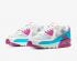 Nike Womens Air Max 90 Vivid Pink White Blue CT1030-001